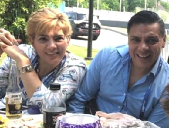 Raul Jimenez Vega with wife Martha Rodriguez